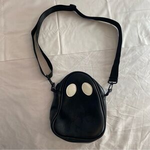 Ghost Crossbody Bag – Black & White Halloween Purse 👻